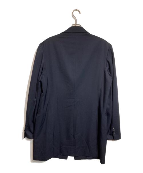 Yohji Yamamoto pour homme（ヨウジヤマモト プールオム）Yohji Yamamoto pour homme (ヨウジヤマモト プールオム) ウールギャバジンロングジャケット ネイビー サイズ:Ｍの古着・服飾アイテム