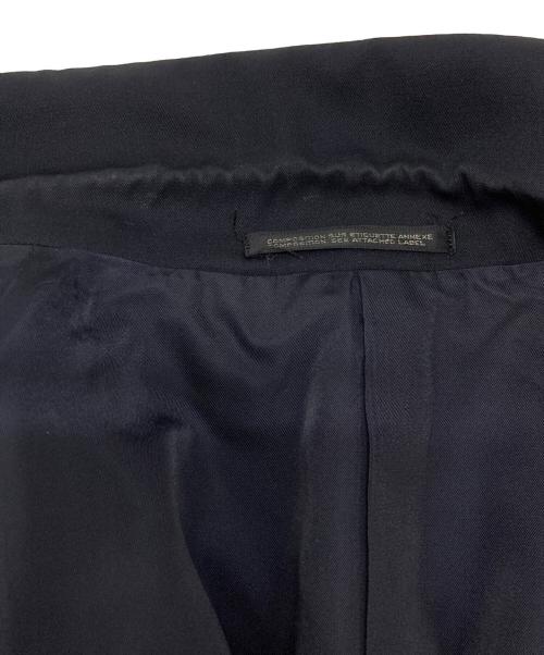 Yohji Yamamoto pour homme（ヨウジヤマモト プールオム）Yohji Yamamoto pour homme (ヨウジヤマモト プールオム) ウールギャバジンロングジャケット ネイビー サイズ:Ｍの古着・服飾アイテム