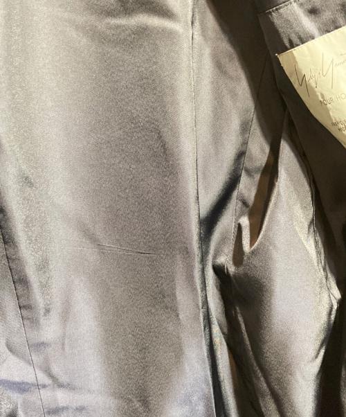 Yohji Yamamoto pour homme（ヨウジヤマモト プールオム）Yohji Yamamoto pour homme (ヨウジヤマモト プールオム) ウールギャバジンロングジャケット ネイビー サイズ:Ｍの古着・服飾アイテム