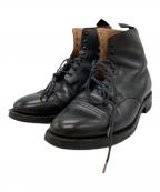 Crockett & Jones×PAUL SMITHクロケット＆ジョーンズ×ポールスミス）の古着「別注レースアップブーツ」｜ブラック