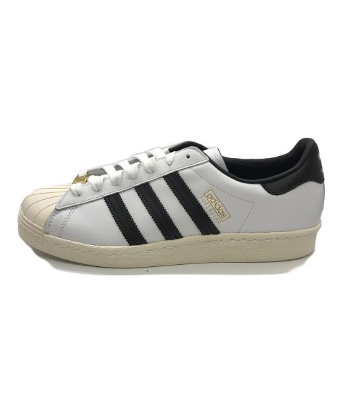 adidas（アディダス）adidas (アディダス) BAPE BY A BATHING APE (ベイプバイアベイシングエイプ) Superstar 80s ホワイト サイズ:27.5の古着・服飾アイテム