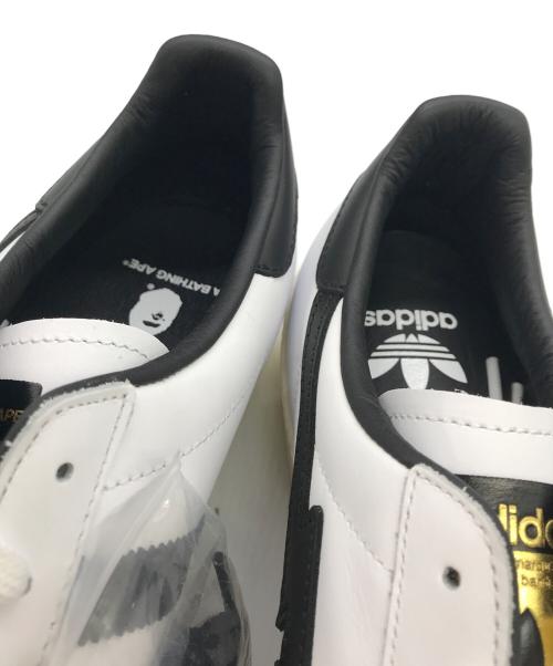 adidas（アディダス）adidas (アディダス) BAPE BY A BATHING APE (ベイプバイアベイシングエイプ) Superstar 80s ホワイト サイズ:27.5の古着・服飾アイテム
