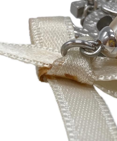 CHANEL（シャネル）CHANEL (シャネル) ココマークパールリボンネックレス シルバー サイズ:不明の古着・服飾アイテム