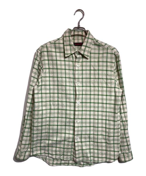 CABAN（キャバン）CABAN (キャバン) スプリングネルシャツ ベージュ サイズ:Mの古着・服飾アイテム