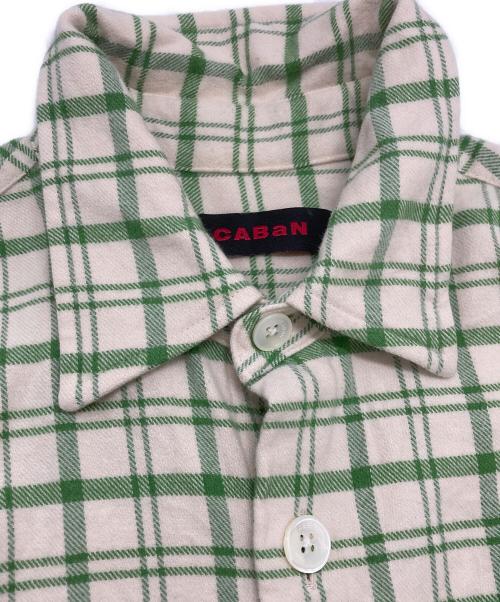 CABAN（キャバン）CABAN (キャバン) スプリングネルシャツ ベージュ サイズ:Mの古着・服飾アイテム