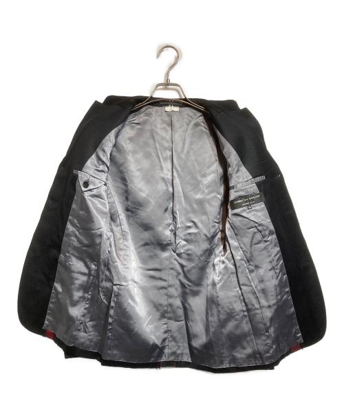 COMME des GARCONS HOMME PLUS（コムデギャルソンオムプリュス）COMME des GARCONS HOMME PLUS (コムデギャルソンオムプリュス) ェック柄切替テーラードジャケット ブラック サイズ:SSの古着・服飾アイテム