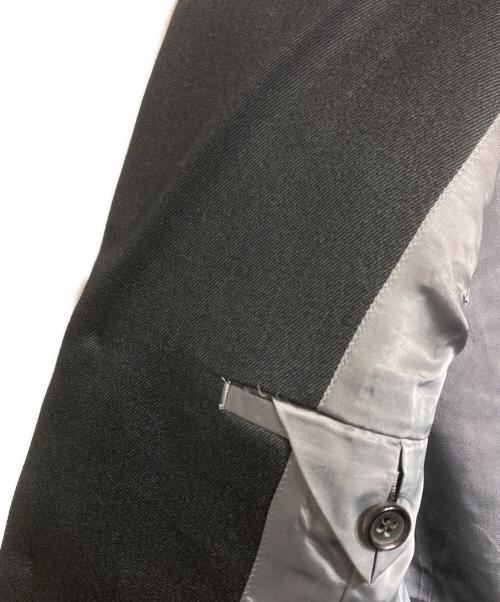 COMME des GARCONS HOMME PLUS（コムデギャルソンオムプリュス）COMME des GARCONS HOMME PLUS (コムデギャルソンオムプリュス) ェック柄切替テーラードジャケット ブラック サイズ:SSの古着・服飾アイテム