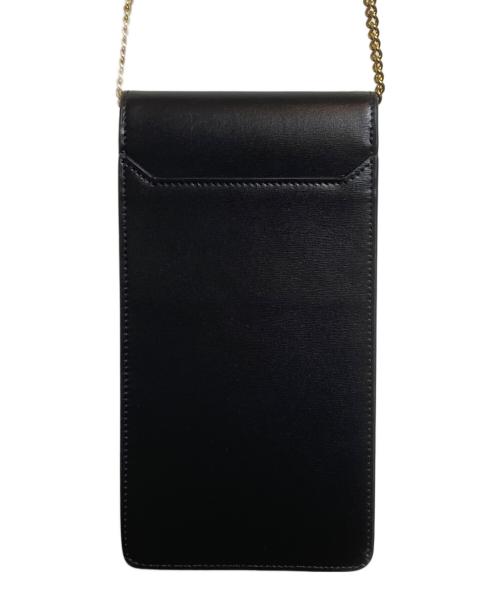 CELINE（セリーヌ）CELINE (セリーヌ) トリンオフ モバイルポーチ ブラックの古着・服飾アイテム