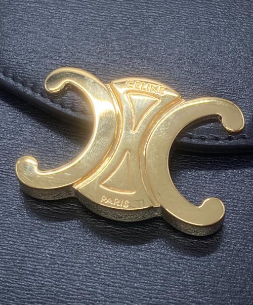 CELINE（セリーヌ）CELINE (セリーヌ) トリンオフ モバイルポーチ ブラックの古着・服飾アイテム