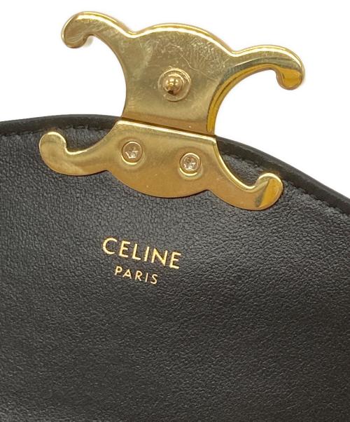 CELINE（セリーヌ）CELINE (セリーヌ) トリンオフ モバイルポーチ ブラックの古着・服飾アイテム