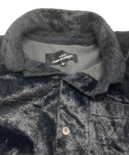 tricot COMME des GARCONS（トリココムデギャルソン）tricot COMME des GARCONS (トリココムデギャルソン) ベルベットシャツ ブラック サイズ:Mの古着・服飾アイテム