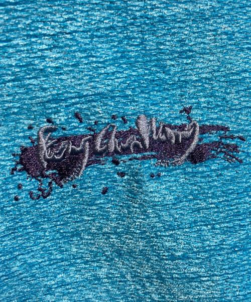 FenG CHen WANG（フェンチェンワン）FenG CHen WANG (フェンチェンワン) paneled jacket ブルー×ブラック サイズ:Ｍの古着・服飾アイテム