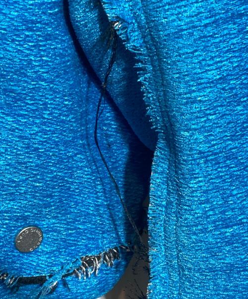 FenG CHen WANG（フェンチェンワン）FenG CHen WANG (フェンチェンワン) paneled jacket ブルー×ブラック サイズ:Ｍの古着・服飾アイテム