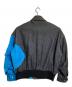 FenG CHen WANG (フェンチェンワン) paneled jacket ブルー×ブラック サイズ:Ｍ：26000円