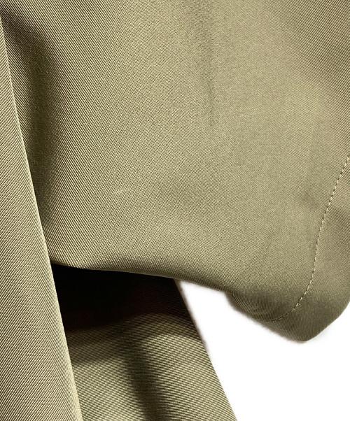 MM6 Maison Margiela（エムエムシックスメゾンマルジェラ）MM6 Maison Margiela (エムエムシックスメゾンマルジェラ) ドレープブラウス/Draped blouse カーキ サイズ:38の古着・服飾アイテム