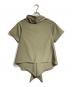 MM6 Maison Margiela（エムエムシックスメゾンマルジェラ）の古着「ドレープブラウス/Draped blouse」｜カーキ