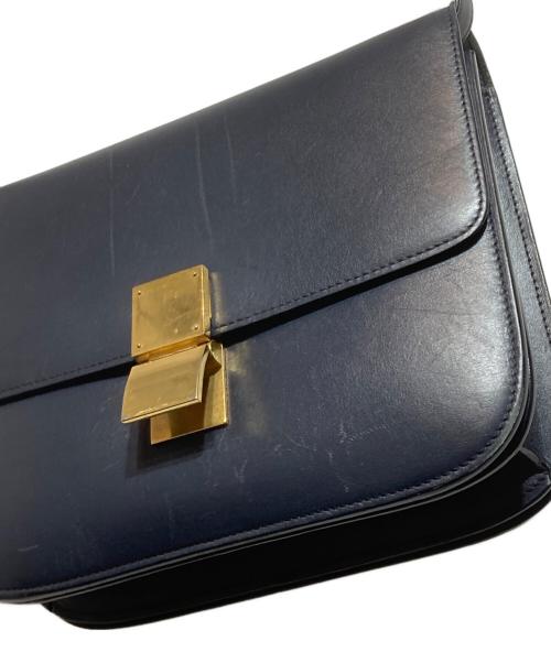 CELINE（セリーヌ）CELINE (セリーヌ) クラシックボックスミディアムショルダーバッグ ネイビー サイズ:不明の古着・服飾アイテム