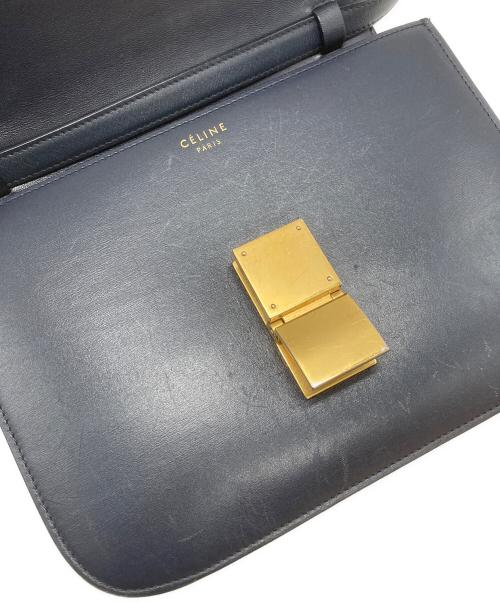 CELINE（セリーヌ）CELINE (セリーヌ) クラシックボックスミディアムショルダーバッグ ネイビー サイズ:不明の古着・服飾アイテム