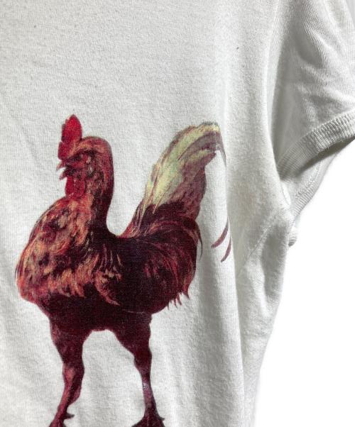 Vivienne Westwood man（ヴィヴィアン ウェストウッド マン）Vivienne Westwood man (ヴィヴィアン ウェストウッド マン) 鶏プリントTシャツ/Chicken-print T-shirt ホワイト サイズ:Sの古着・服飾アイテム