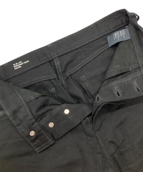 CELINE（セリーヌ）CELINE (セリーヌ) ブラックコットンデニムパンツ ブラック サイズ:29の古着・服飾アイテム