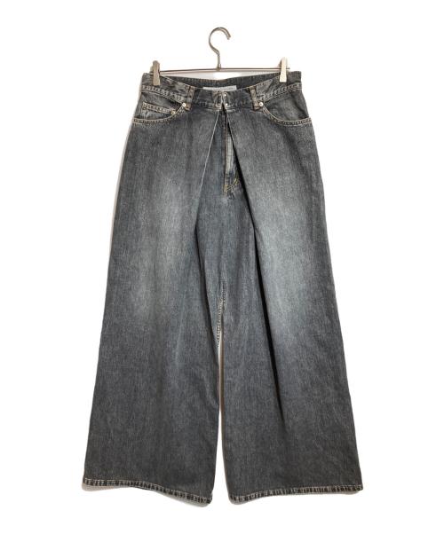 JOHN LAWRENCE SULLIVAN（ジョン ローレンス サリバン）JOHN LAWRENCE SULLIVAN (ジョン ローレンス サリバン) Washed denim super wide pants グレー サイズ:46の古着・服飾アイテム