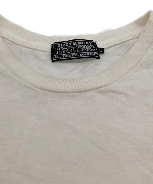 histeric（ヒステリック）histeric (ヒステリック) プリントTシャツ ホワイト サイズ:Lの古着・服飾アイテム