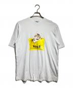 MSGMエムエスジーエム）の古着「CAT LOGO BAG Tシャツ/キャットロゴTシャツ」｜ホワイト