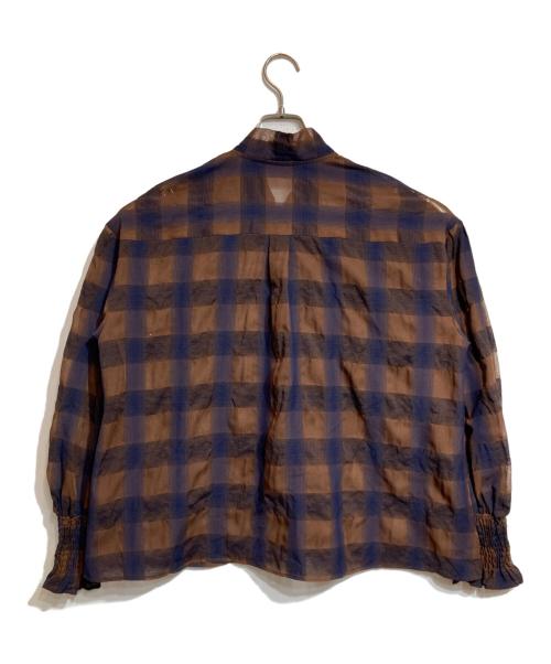 Spick and Span（スピック＆スパン）Spick and Span (スピックアンドスパン) オンブレボウタイブラウス ブラウン サイズ:なしの古着・服飾アイテム