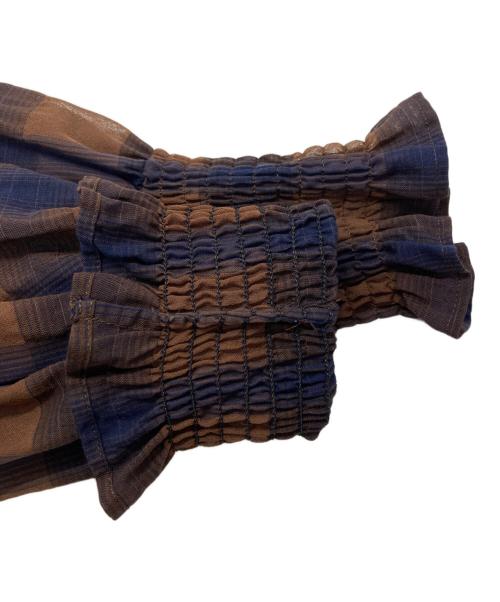 Spick and Span（スピック＆スパン）Spick and Span (スピックアンドスパン) オンブレボウタイブラウス ブラウン サイズ:なしの古着・服飾アイテム