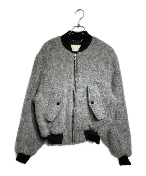 DRIES VAN NOTEN（ドリスヴァンノッテン）DRIES VAN NOTEN (ドリスヴァンノッテン) Loose fit bomber jacket グレー サイズ:Sの古着・服飾アイテム