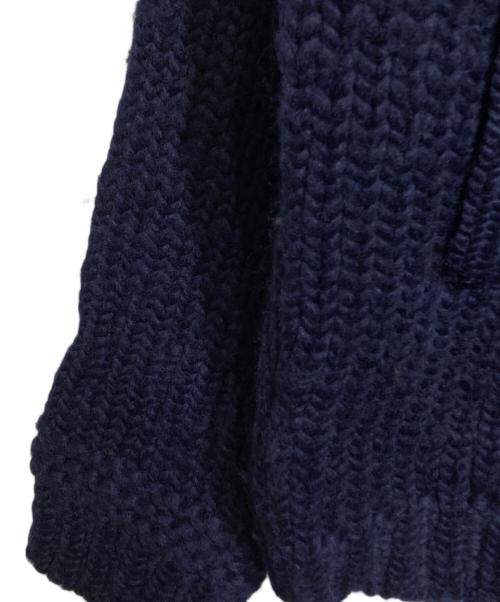 STONE ISLAND（ストーンアイランド）STONE ISLAND (ストーンアイランド) Handmade Feel Hooded Knit Cardigan ネイビー サイズ:Mの古着・服飾アイテム