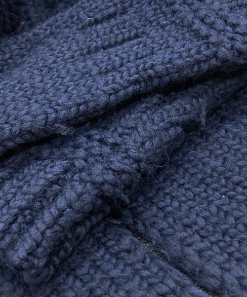 STONE ISLAND（ストーンアイランド）STONE ISLAND (ストーンアイランド) Handmade Feel Hooded Knit Cardigan ネイビー サイズ:Mの古着・服飾アイテム