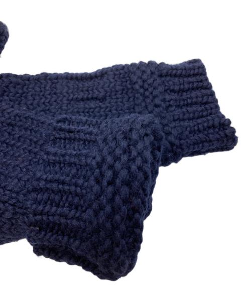 STONE ISLAND（ストーンアイランド）STONE ISLAND (ストーンアイランド) Handmade Feel Hooded Knit Cardigan ネイビー サイズ:Mの古着・服飾アイテム