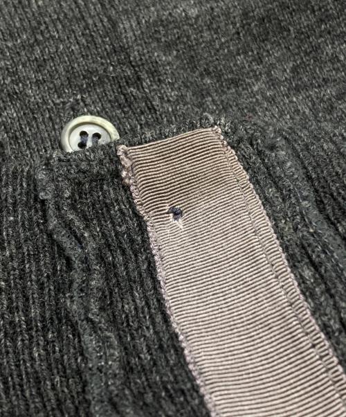 COMME des GARCONS HOMME（コムデギャルソン オム）COMME des GARCONS HOMME (コムデギャルソン オム) ウールニットカーディガン グレー サイズ:Ｍの古着・服飾アイテム