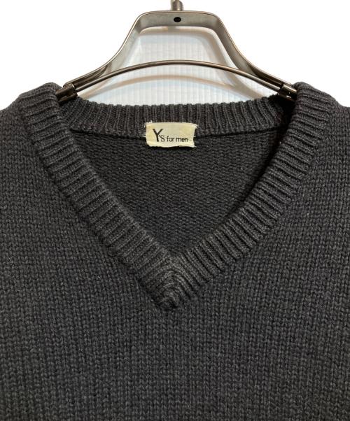 Y's for men（ワイズフォーメン）Y'S for men (ワイズフォーメン) Vネックニット グレー サイズ:Freeの古着・服飾アイテム