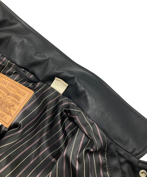 LEVI'S（リーバイス）LEVI'S (リーバイス) JAPAN LIMITED LEATHER TRUCKER JACKET ブラック サイズ:Ｍの古着・服飾アイテム