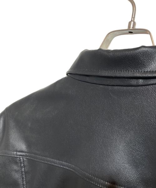 LEVI'S（リーバイス）LEVI'S (リーバイス) JAPAN LIMITED LEATHER TRUCKER JACKET ブラック サイズ:Ｍの古着・服飾アイテム