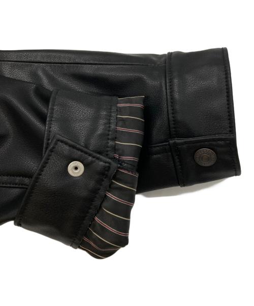 LEVI'S（リーバイス）LEVI'S (リーバイス) JAPAN LIMITED LEATHER TRUCKER JACKET ブラック サイズ:Ｍの古着・服飾アイテム