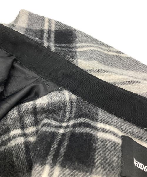 WE11DONE（ウェルダン）WE11DONE (ウェルダン) Grey Wool Plaid Anorak Jacket/グレーウールプラッドアノラックジャケット ホワイト×ブラック サイズ:Mの古着・服飾アイテム