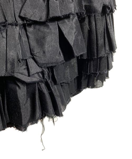crinkle crinkle crinkle（クリンクル クリンクル クリンクル）crinkle crinkle crinkle (クリンクル クリンクル クリンクル) frill rayon shantung vest/フリルレーヨンシャンタンベスト ブラック サイズ:Fの古着・服飾アイテム