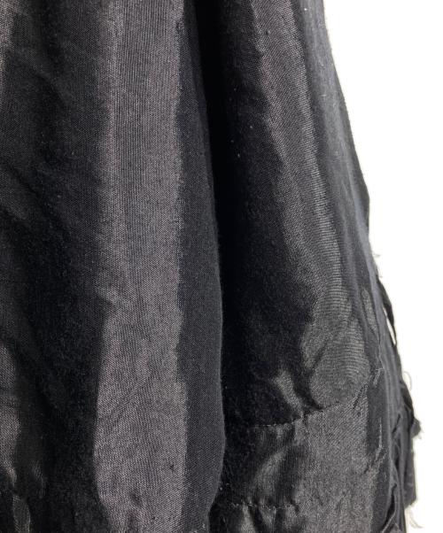 crinkle crinkle crinkle（クリンクル クリンクル クリンクル）crinkle crinkle crinkle (クリンクル クリンクル クリンクル) frill rayon shantung vest/フリルレーヨンシャンタンベスト ブラック サイズ:Fの古着・服飾アイテム