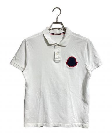 新品タグ付きMONCLER　ポロシャツホワイトMサイズ 中古・古着通販】MONCLER (モンクレール) ポロシャツ / polo shirt