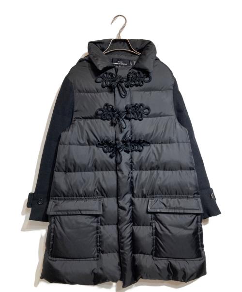 tricot COMME des GARCONS（トリココムデギャルソン）tricot COMME des GARCONS (トリココムデギャルソン) メルトン切替チャイナダウンコート ブラック サイズ:Ｍの古着・服飾アイテム