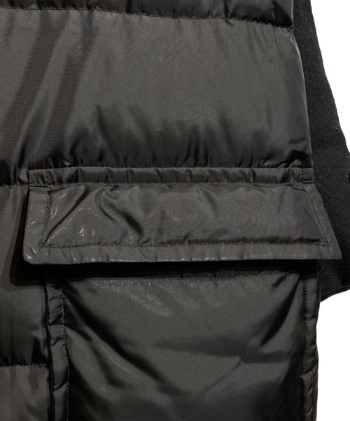 tricot COMME des GARCONS（トリココムデギャルソン）tricot COMME des GARCONS (トリココムデギャルソン) メルトン切替チャイナダウンコート ブラック サイズ:Ｍの古着・服飾アイテム
