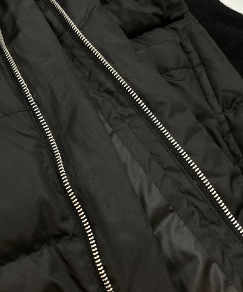 tricot COMME des GARCONS（トリココムデギャルソン）tricot COMME des GARCONS (トリココムデギャルソン) メルトン切替チャイナダウンコート ブラック サイズ:Ｍの古着・服飾アイテム