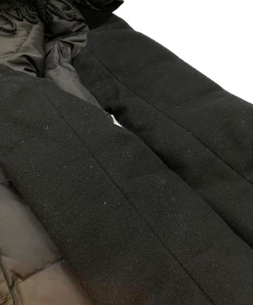 tricot COMME des GARCONS（トリココムデギャルソン）tricot COMME des GARCONS (トリココムデギャルソン) メルトン切替チャイナダウンコート ブラック サイズ:Ｍの古着・服飾アイテム