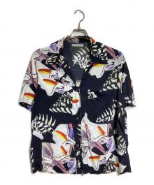 OUR LEGACY（アワーレガシー）の古着「ボックスショートスリーブアロハシャツ/Box short-sleeve aloha shirt」｜ブラック×ホワイト