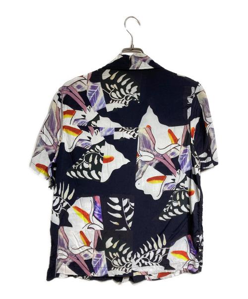 OUR LEGACY（アワーレガシー）OUR LEGACY (アワーレガシー) ボックスショートスリーブアロハシャツ/Box short-sleeve aloha shirt ブラック×ホワイト サイズ:36の古着・服飾アイテム