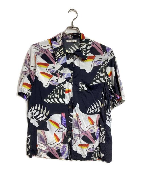 OUR LEGACY（アワーレガシー）OUR LEGACY (アワーレガシー) ボックスショートスリーブアロハシャツ/Box short-sleeve aloha shirt ブラック×ホワイト サイズ:36の古着・服飾アイテム
