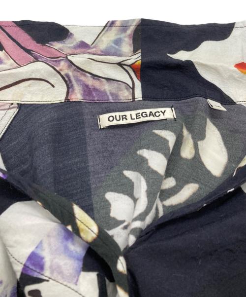 OUR LEGACY（アワーレガシー）OUR LEGACY (アワーレガシー) ボックスショートスリーブアロハシャツ/Box short-sleeve aloha shirt ブラック×ホワイト サイズ:36の古着・服飾アイテム